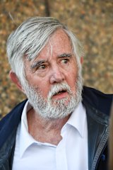 Leisl’s father Storm Smith, pictured on Friday, believes she is still alive.