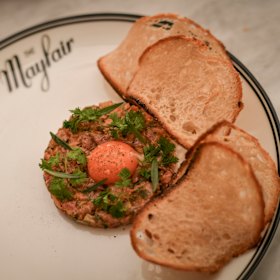 Mayfair's steak tartare.