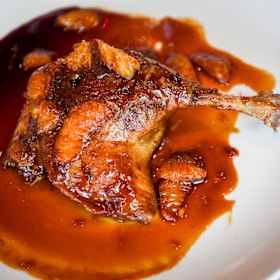 The confit of duck a l'orange.