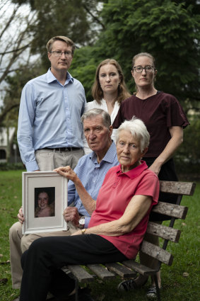 Brian and Anne Maye. From left, brother Kieron Maye and sisters Fionnuala Hagerty and Thomasine Maye. 24th March 2022.