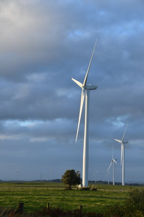 The Bald Hills Wind Farm in Tarwin Lower, South Gippsland.
