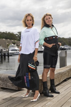 Pip Edwards (left) and Claire Tregoning of PE Nation. The brand is the first Australian label to create a collection for fast-fashion giant H&M.