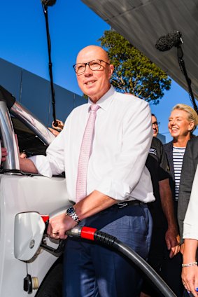 Then opposition leader Peter Dutton often spruiked the Liberals’ fuel excise policy.