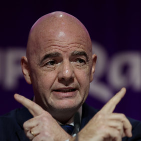 Under fire FIFA president Gianni infantino.