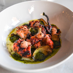 Grilled octopus at Bartolo.