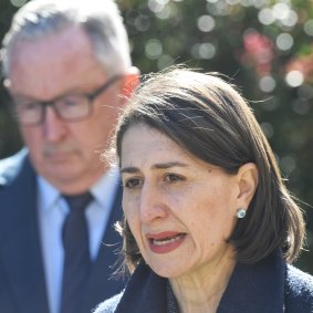 NSW Premier Gladys Berejiklian asked young people to consider visiting fewer places over the next few weeks to limit their chances of spreading the virus. 