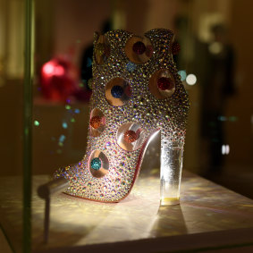 "He loves rocks, shells, crowns and crosses": at item from Christian Louboutin's "The Exhibitionist".
