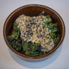 The broccolini, cashew cream and sesame salad from Glorietta.