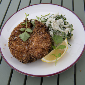 Fried chicken at Navy Bear in Darling Point .