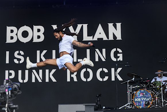 A BBC spokesman said some of the comments made during Bob Vylan’s set were “deeply offensive”.