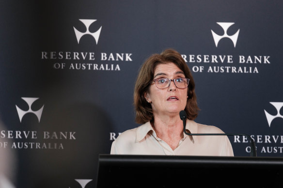 RBA governor Michele Bullock chaired the RBA board meeting on Monday and Tuesday.