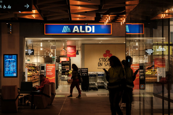 About 90 per cent of Aldi’s products are exclusive brands.