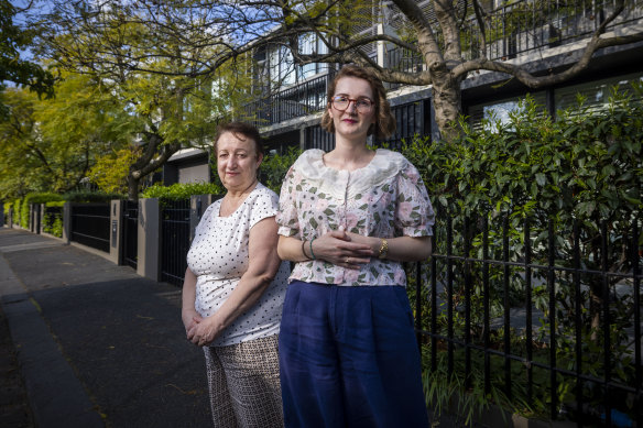 Principal lawyer at migrant women’s family violence agency Ajsela Siskovic (right) and migration agent  Luba Tankevski say they see cases like Fatime Adoum’s “on a daily basis” and because the welfare of such women is rarely discussed, “they are a sub-group in society”.