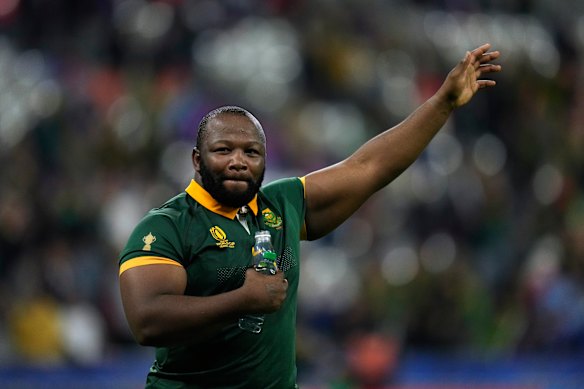 South Africa’s world-class loosehead prop Ox Nche is named on the bench, with Taniela Tupou aiming to curb his influence.