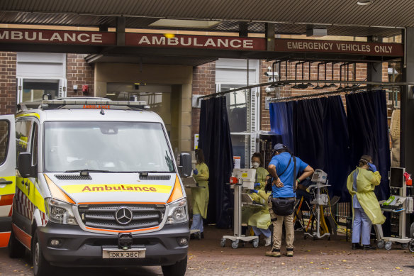 The emergency department at Royal Prince Alfred Hospital in Camperdown. 