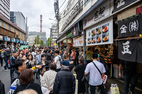 Lively streets surround the old market.
