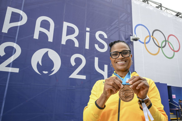 After 24 years, Beverly McDonald finally has her Sydney Olympics bronze medal around her neck. 