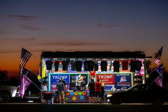 A Trump Shop owned by George Tobias, along the highway outside of Scottsdale, Arizona.