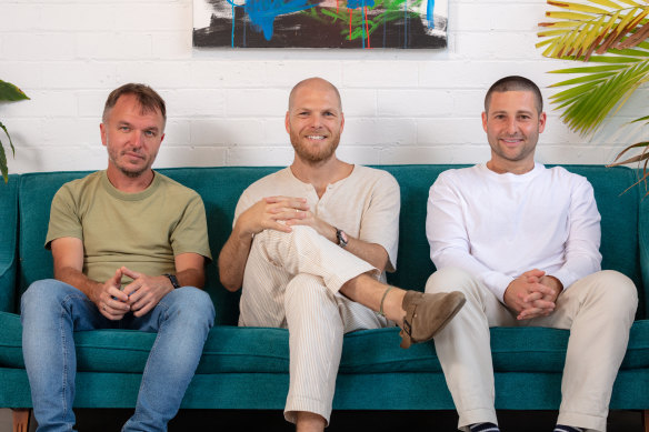 Tixel co-founders Zac Leigh, Jason Webb, and Denis Mysenko.