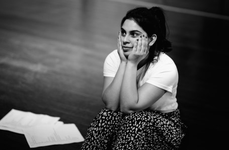 Izabella Yena in rehearsals for Kerosene by Theatreworks.