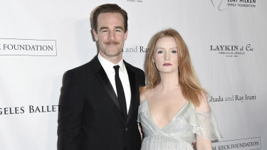 Actor James Van Der Beek, pictured with hiw wife Kimberly, has spoken publicly about being sexually harassed in the entertainment industry.