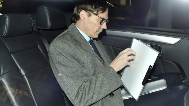 The former chief executive of Cambridge Analytica, Alexander Nix, in London.
