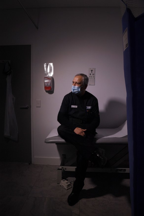 Dr Jamal Rifi at the Belmore Medical Centre has been anxiously noting the social interaction among his multi-ethnic clientele.