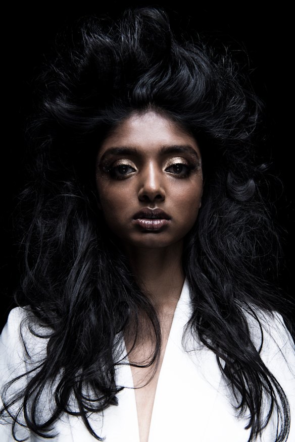 First time: Model Sandali Jayasinghe will make her debut at Fashion Week Australia today. 