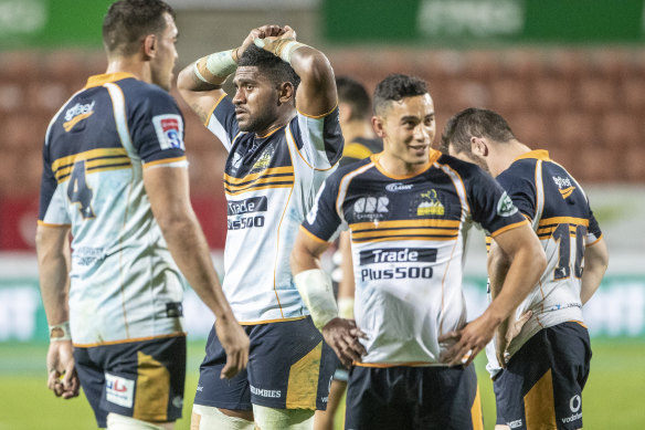 The Brumbies scored the last 14 points of the game, but couldn't beat the Chiefs.