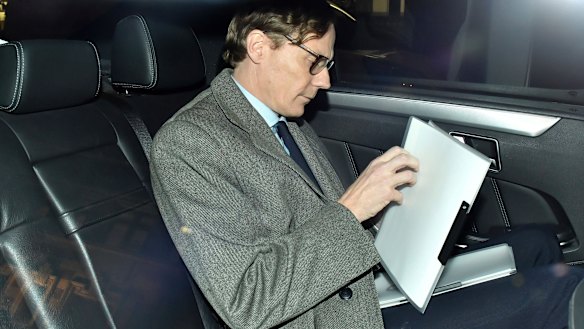 The former chief executive of Cambridge Analytica, Alexander Nix, in London.