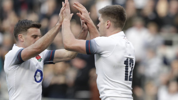 Tried and tested: Owen Farrell, right, and George Ford.