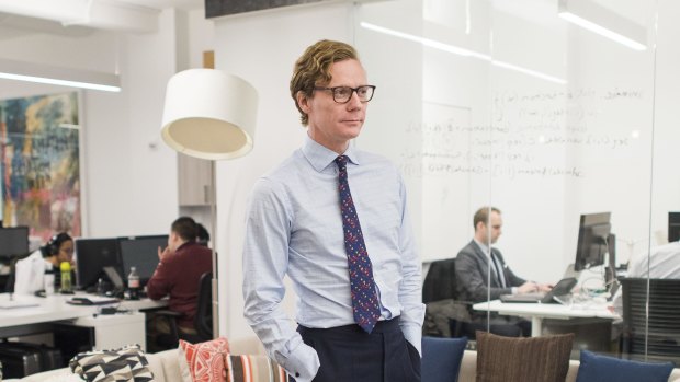 Cambridge Analytica CEO Alexander Nix at the company's New York office.