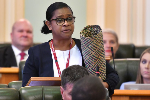 Cynthia Lui with her traditional mat.