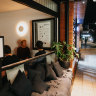 The space is compact and buzzy with a touch of glamour.