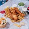 Fish of the day and chips.