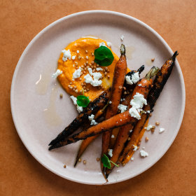 Fire roasted baby carrots. 