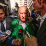 Former broadcaster Alan Jones on Monday.