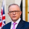Australian prime minister Anthony Albanese first Press conference at Parliament House, Canberra for the first time since winning a second term over the weakened against Opposition leader Peter Dutton. Monday 5th May 2025. Photo: James Brickwood. SMH NEWE 250505