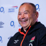 Eddie Jones speaks at his press conference in Coogee on Thursday. 