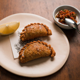 Saltbush empanadas. 