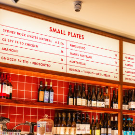 The menu. 