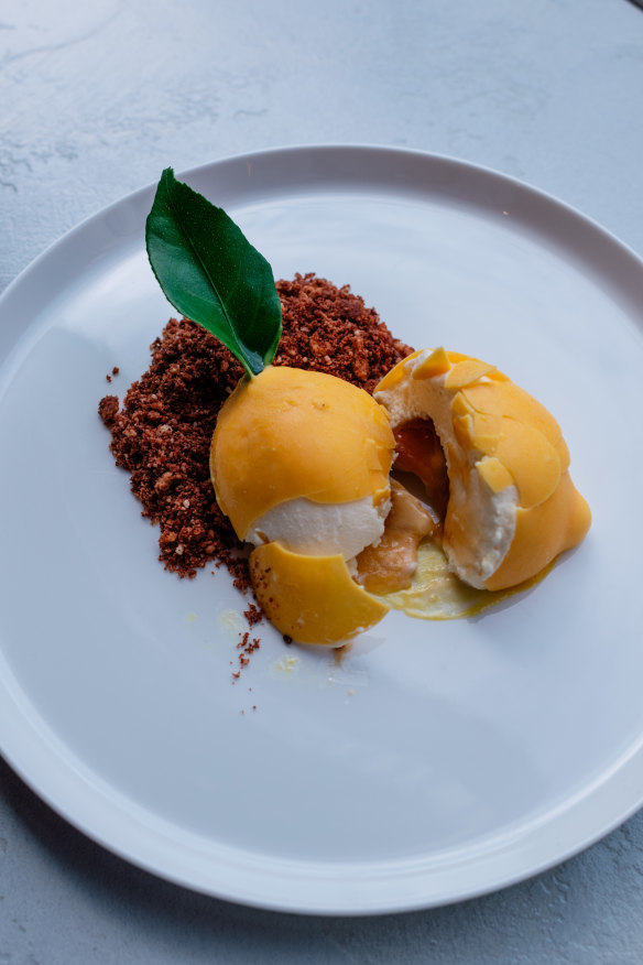 Amalfi lemon mousse. 