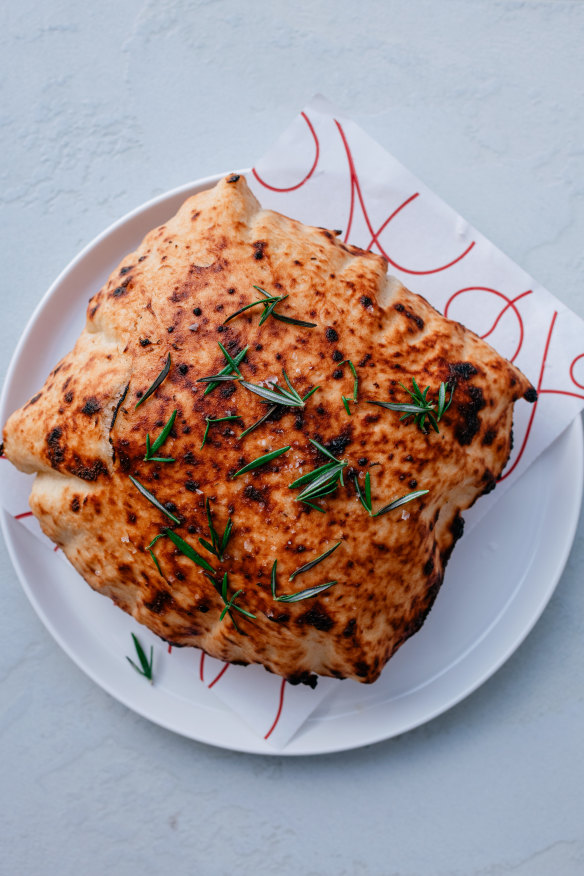 Pizza bianca. 