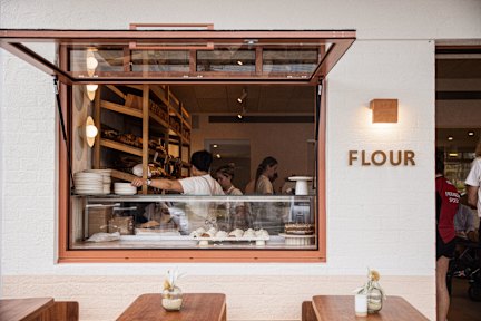 The exterior of Flour. 