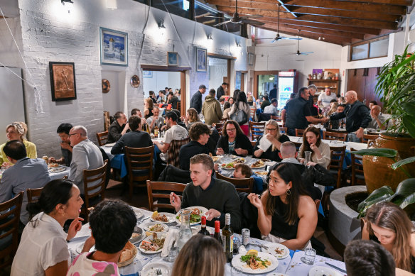 The “beautiful chaos” of Jim’s Greek Tavern.