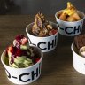 Flavours and toppings range from matcha yoghurt to popping pearls.