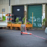 The  bar entrance to La Sirene Brewery which has been closed since late November.