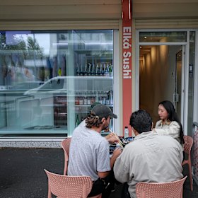 Outside the Footscray venue.