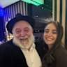 Reuven Morrison with his daughter Sheina Gutnick.