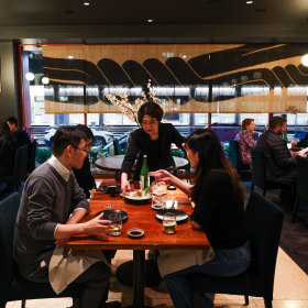 The dining room. 
